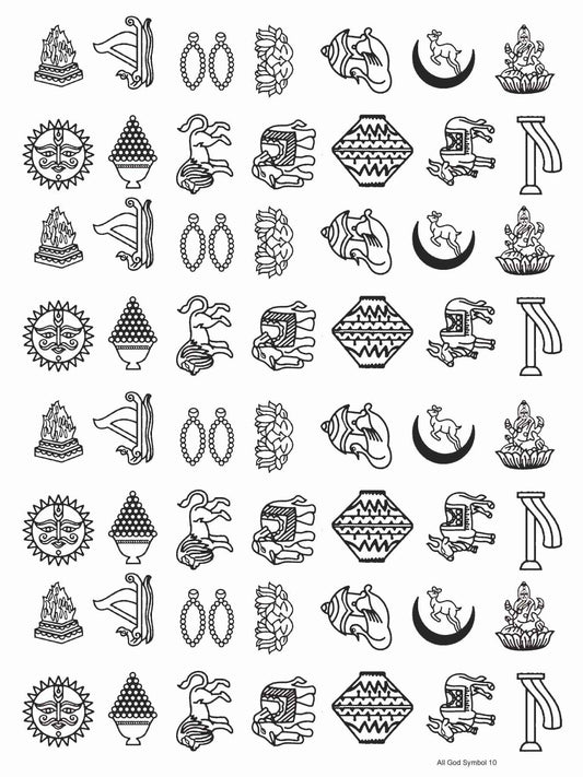 All God Symbols 10 Insert Sheet