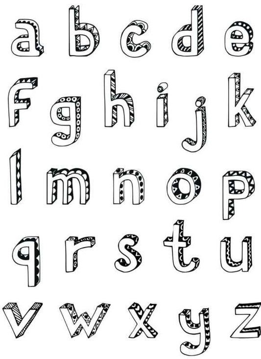 Alphabet 27 Insert Sheet