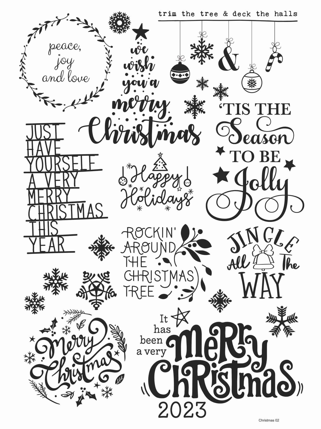 Christmas 02 Golden Embossed Sheet A4 Size