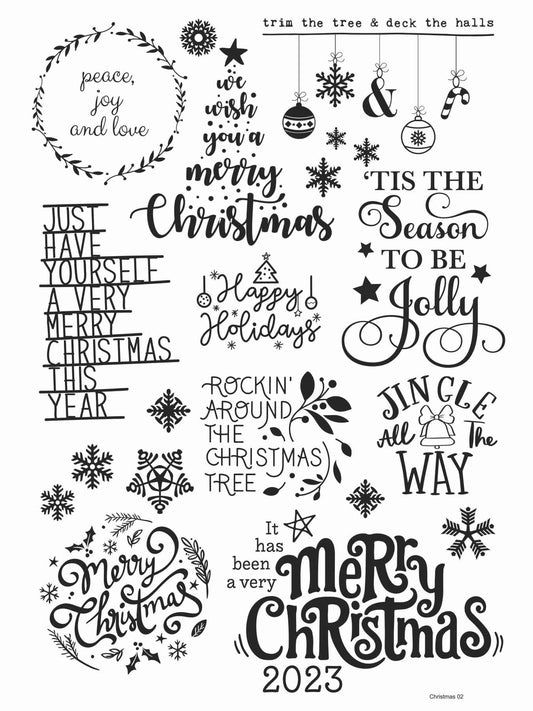 Christmas 02 Golden Embossed Sheet A4 Size