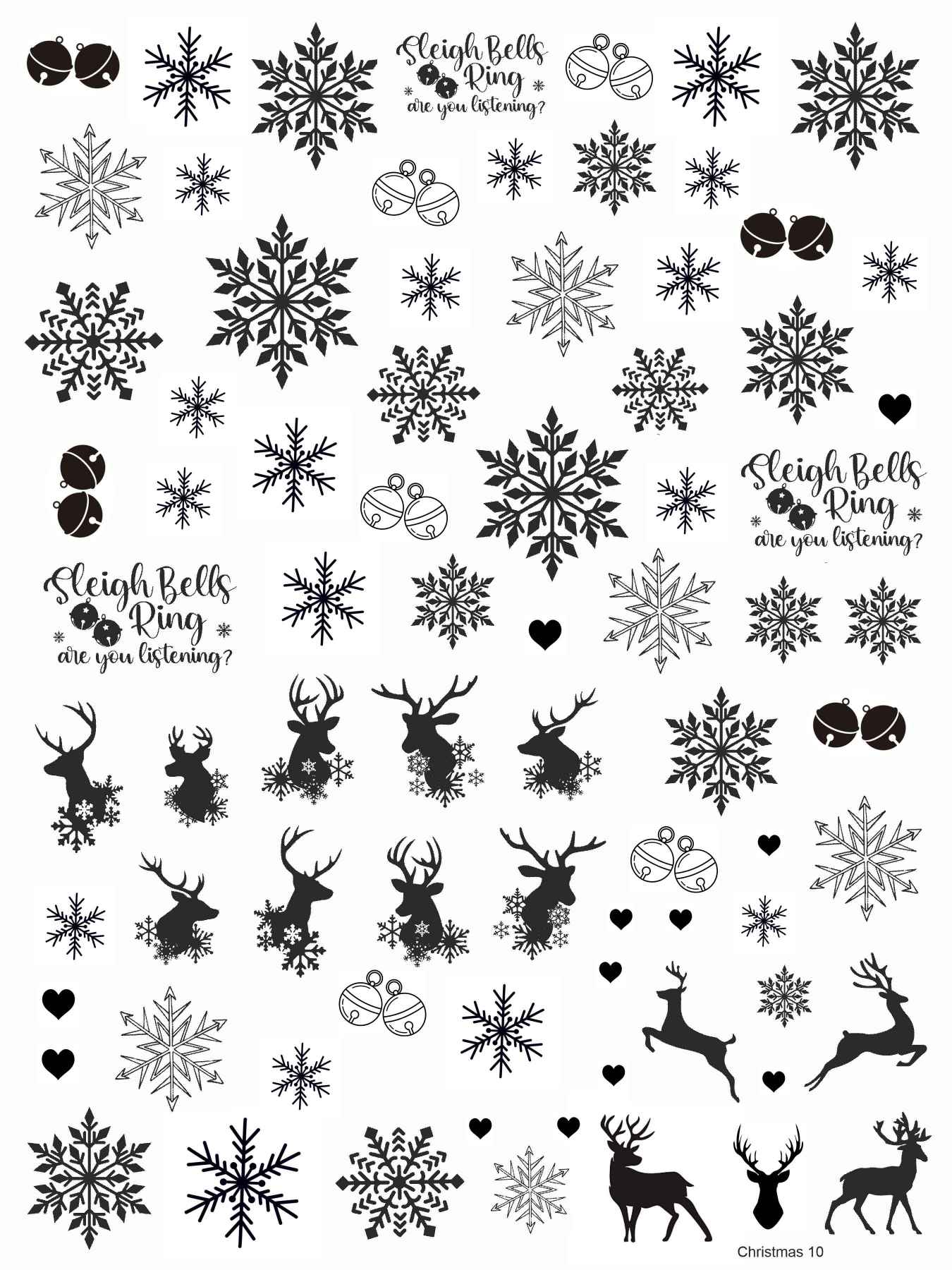 Christmas 10 Insert Sheet