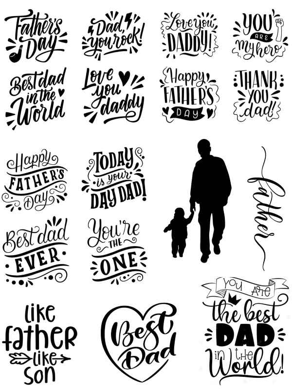 Family 03 Golden Embossed Sheet A4 Size