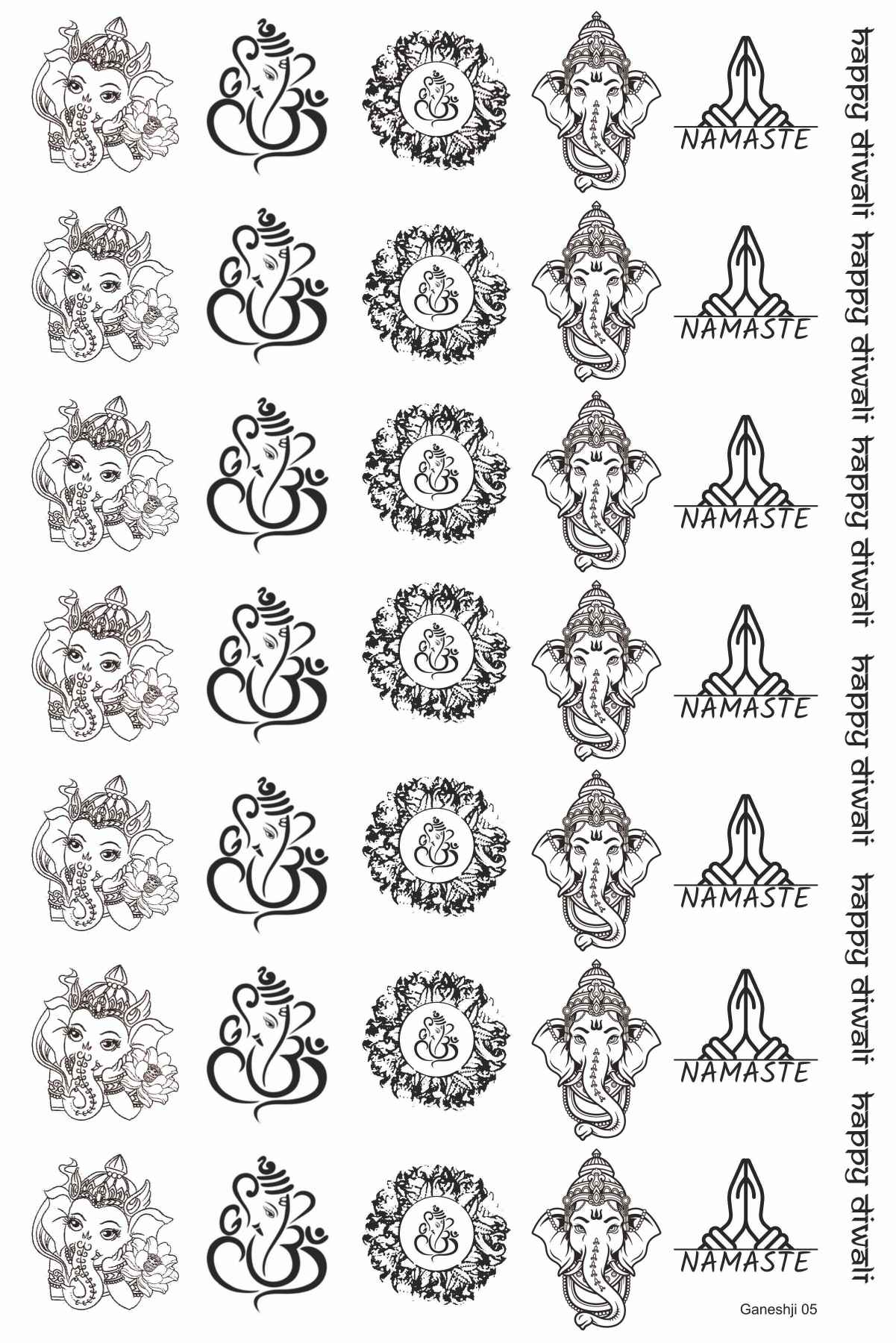 Ganeshji 05 Metal Insert Sheet