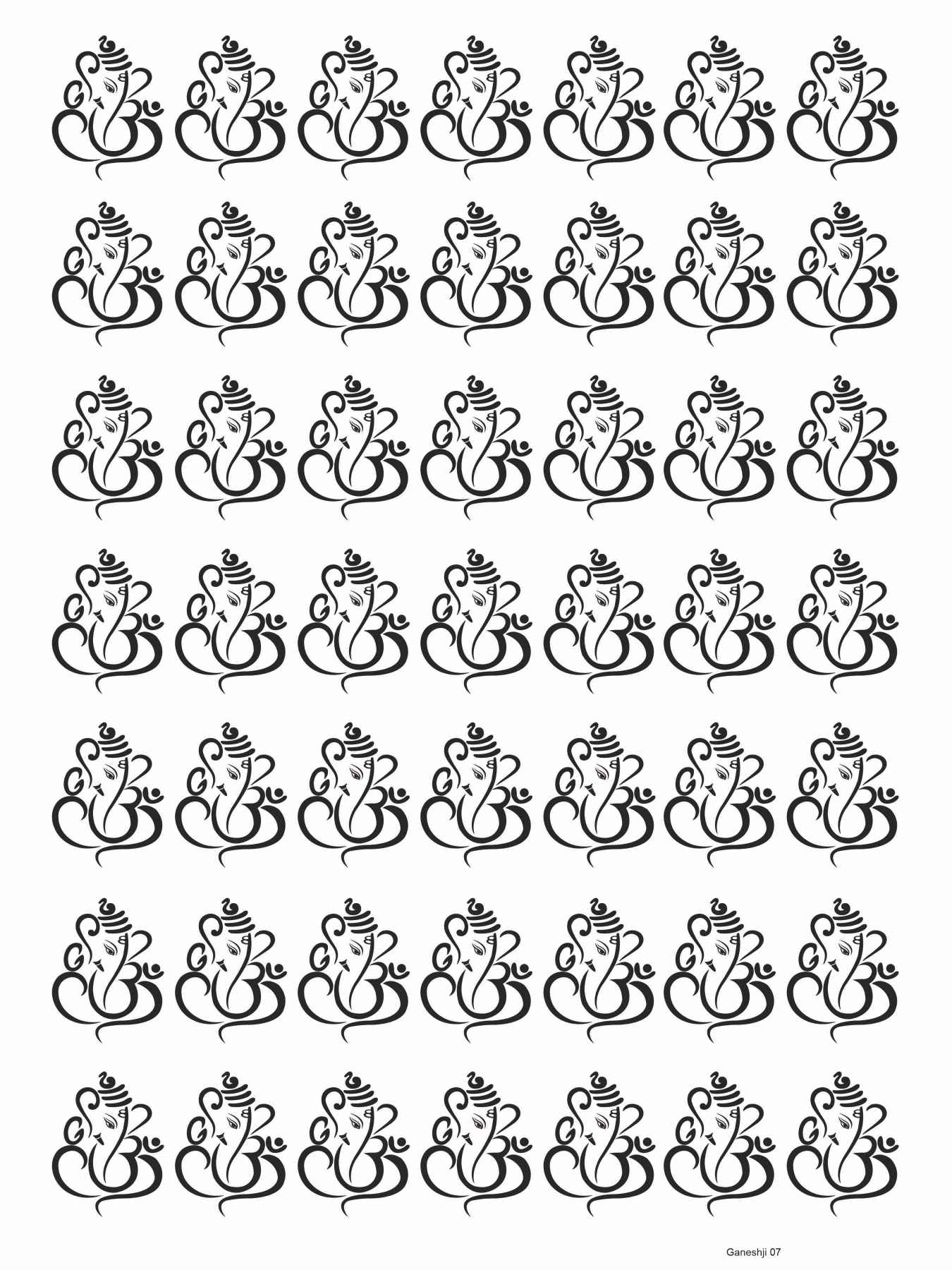 Ganeshji 07 Metal Insert Sheet