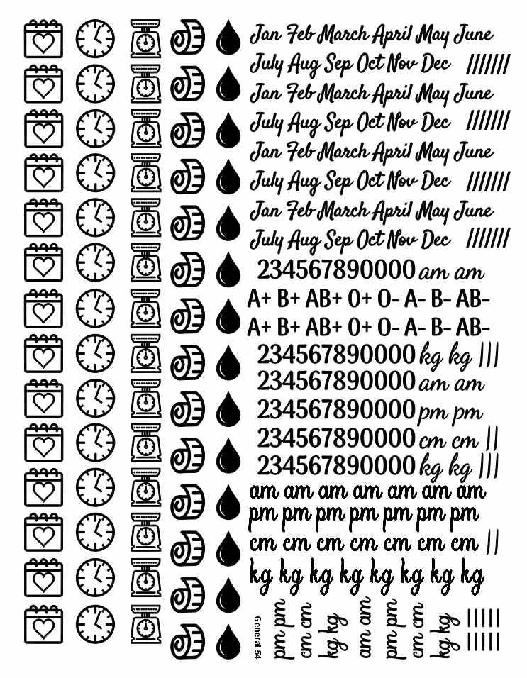 General 54 Golden Embossed Sheet A4 Size