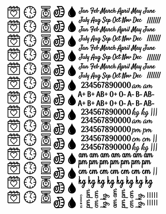 General 54 Golden Embossed Sheet A4 Size