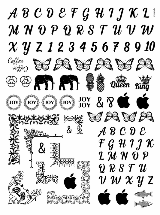 Alphabet 03 Insert Sheet