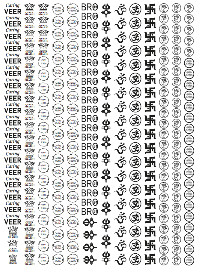 Raksha Bandhan 28 Insert Sheet